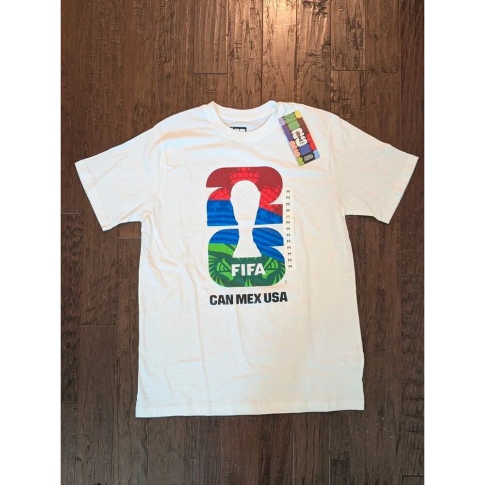 FIFA White Men's Tee Shirt Size Medium